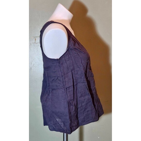 Calme Double Gauze Drape Tank Top Graphite Size Small NWT - Picture 3 of 10
